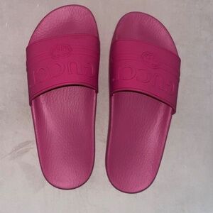 Pink Gucci slides 38 (7.5/8) sandals